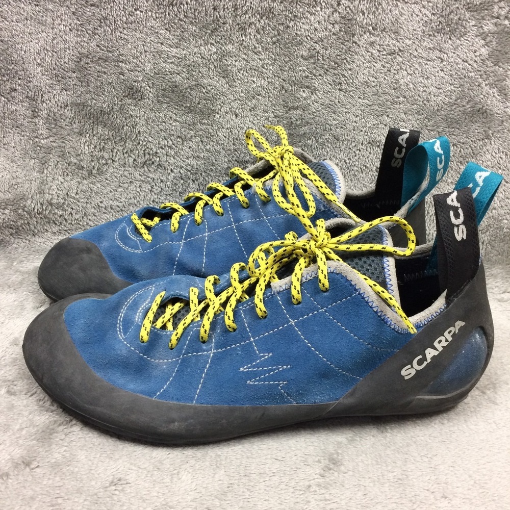 SCARPA Mens Hyper Blue Helix Lace Rock Climbing‎ Shoes Size 11 Euro 44.5